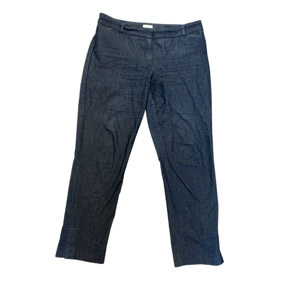 VAN HEUSEN Pant Women’s 10 Stretch Cropped Grey Denim Jean